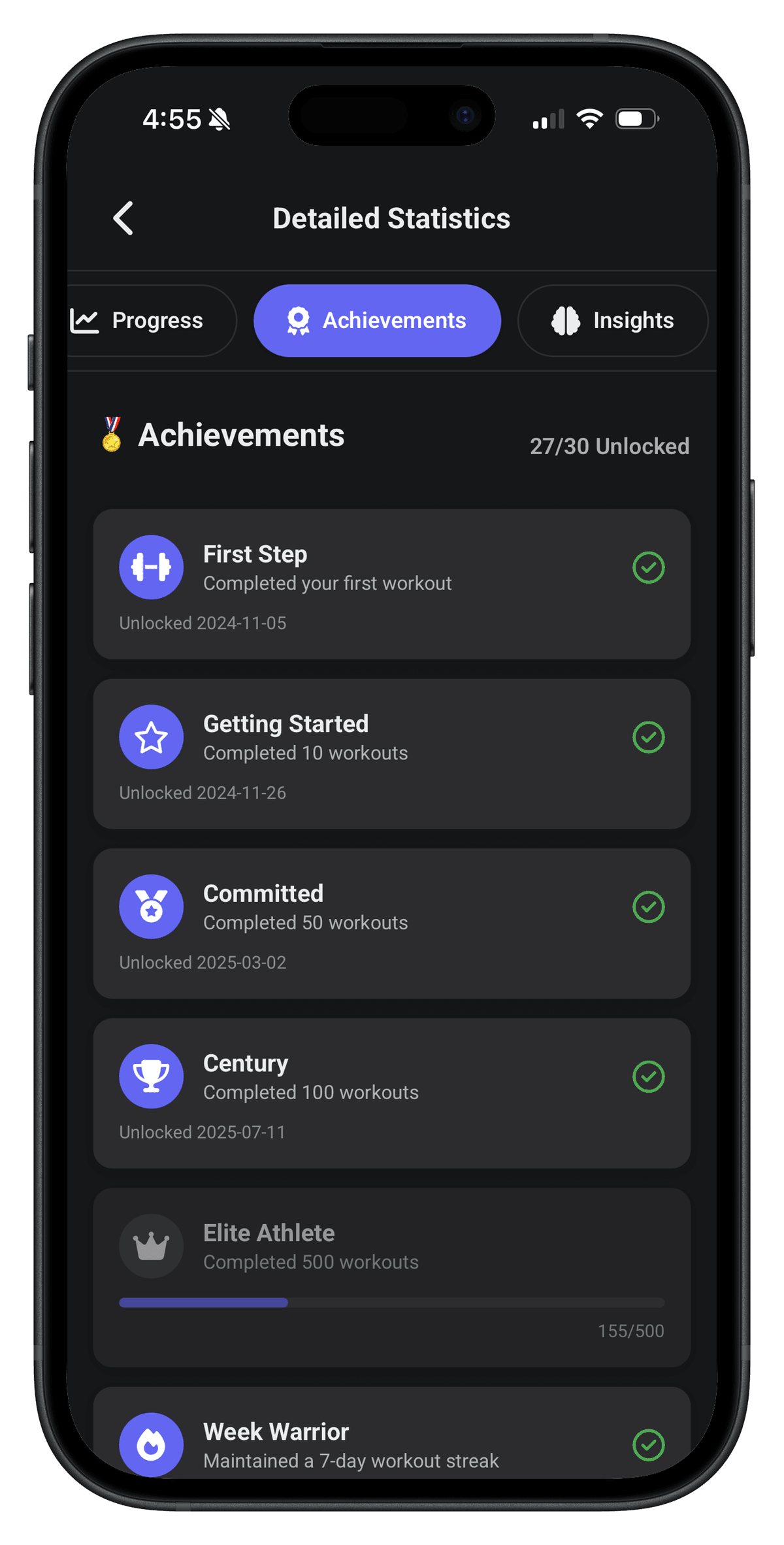 Achievements Screenshot